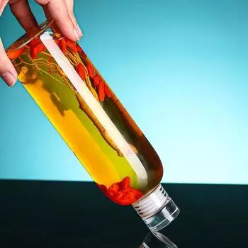 1pc 500ml Shatter-Resistant Glass Juice Bottles Drinking Glasses BPA-Free with Leak-Proof Lid Perfect for Juices Smoothies Water 500ml чистый