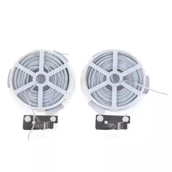 1Pc (50M) Белый многофункциональный прочный садовый зажим для растений с покрытием из проволоки