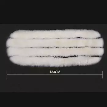 1PC 50x130cm White Sheepskin Long Wool Breathable Warm Soft Covers Chair Cushion