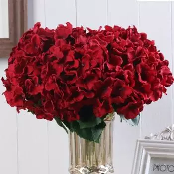 1Pc 5 Heads Fake Flower Fadeless Anti-fall Plastic Floral Arrangement Artificial Plant королевский синий