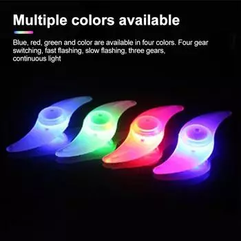 1pc/5pcs/10pcs LED Bike Spokes 3 Modes Wheel Light Night Cycling Safety Warning Decorative Wheel Lamp Colorful Wind & Fire Wheel