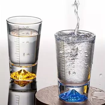 1 шт/6 шт. Горные стаканы для шотов, маленькие винные стаканы, китайские стаканы для байцзю для бара, паба, клуба, ресторана и домашнего использования, посуда для питья 6pcs