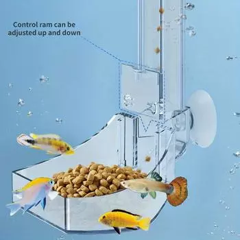 1PC Acrylic Small Fish Feeding Aquarium Feeder Tube Set Transparent Fish Tank Shrimp Food Feeding Accessories