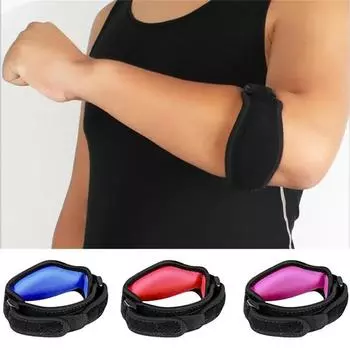 1pc Adjustable Elbow Support Basketball Tennis Golf Elbow Support Strap Elbow Pads Lateral Pain Syndrome Epicondylitis Braces розовый