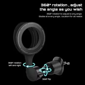 1pc Air Outlet Magnetic Mobile Phone Holder Car Rear Trunk Mounting Bracket For Tesla Model Y Accessories Umbrella Hanging чёрный