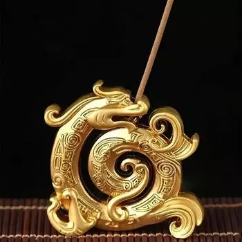 1pc Alloy Incense Burner Incense Stick Holder Plate Multi Holes Lotus Incense Stick Holder Home Decor Red Bronze Incense Censer