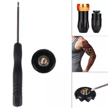 1Pc Alloy Replacement Tattoo Machine Cam Wheel Bearing Tattoo +1Pc Screwdriver