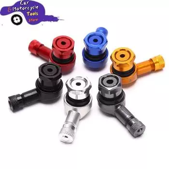 1pc Aluminum Alloy Valve Motorcycle Rim 90 Degree Angle Motorcycle Wheel Tire Tubeless Valve Stems For Rim Wheel Parts