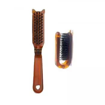 1Pc Amber Folding Comb, Bristles, Anti-static Hair, Does Not Hurt The Scalp, Hair Comb, Small Portable Travel Comb