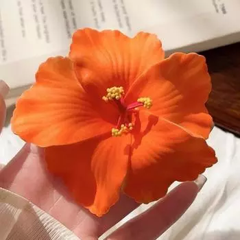 1PC Ambient, Hair Clip, Female, Faux Flower, Side Clip, Vacation Style, Flower, Headpiece, Hair Accessory, Seaside, Beach 1pc