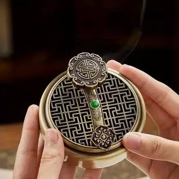 1PC Ancient Incense Burner Plate Incense Burner Incense Burner Household Indoor Incense Sandalwood Play Decoration Gifts