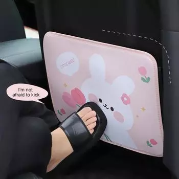 1PC Anti-Child-Kick Pad Car Seat Back Cover Protector for Kids Cartoon Auto Anti Kick Mat with Bag Waterproof Anti Kick Pad