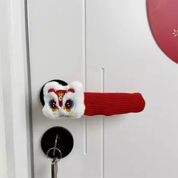 1PC Anti-Collision Chinese Style Snake Year Door Handle Cover Daily Decoration Open The Door With Your Right Hand