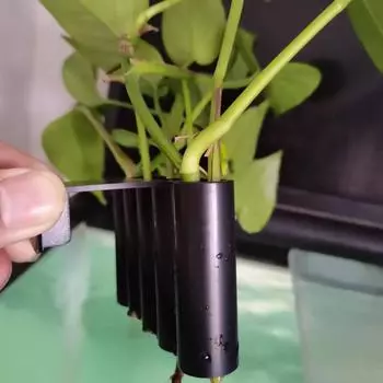 1 шт. Аквариумный подвесной держатель для водных растений, аквариум, водные растения, фиксированный держатель, кашпо, надводный зеленый горшок для растений с отверстием