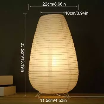 1PC Artisan Paper Night Lamp Paper Lantern Table Lamp Scandinavian Paper Lantern Paper Lantern Table Lamp