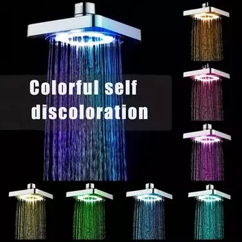 1pc Bathroom Luminous Shower Head, Bathroom Handheld Shower Head,Colorful Sefchanging Shower Spray Head,Bathroom Accessorie