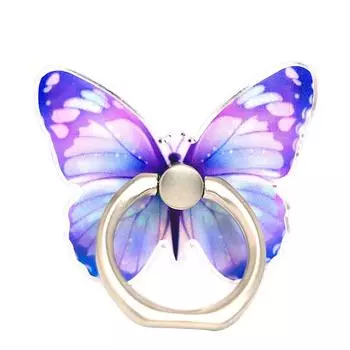 1Pc Beautiful Butterfly Finger Ring Holder Luxury Mobile Phone Stand Universal Smartphone Grip Magnetic Car Bracket Accessories