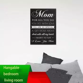 1pc bedroom canvas mural,Living room Canvas decorative painting with frame, Hangable Home Decor,Mother s Day gift,birthday gift белый