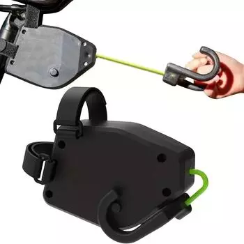 1pc Bike Tow Rope,tow Rope,bike Accessories,retractable Bike Tow Strap,portable Outdoor Mountain Bike Elastic Tow Rope чёрный