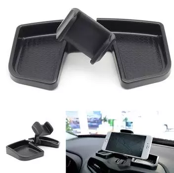 1Pc BLACK Car Dashboard Mobile Phone Bracket Holder tape is at the back