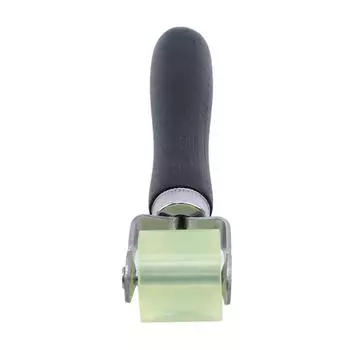 1PC Black Wood Handle Auto Sound Deadener Application Clear Rubber Roller Green Compaction Roller