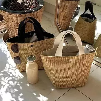 1pc Boho Style Large Woven Tote Bag - Roomy Handbag for Beach, Camping, Picnic & More, Ideal for Women s Outdoor Escapades, Beach Bag
