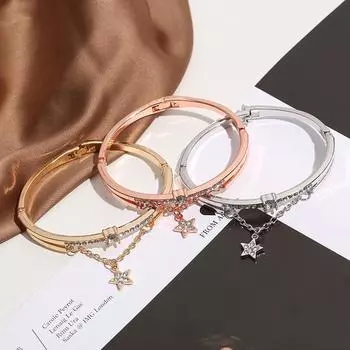 1pc Bracelets Creative Alloy Fashion Bangles Luxury Hand Chain Party Accessories Jewelry