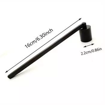 1PC Candle Cover Bell-shape Long Handle Candle Holder Stainless Steel Candle Extinguisher Home Accessories Decoration золотой