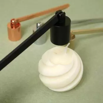 1PC Candle Cover Bell-shape Long Handle Candle Holder Stainless Steel Candle Extinguisher Home Accessories Decoration золотой