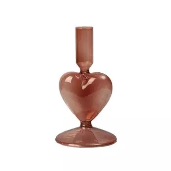1PC Candlestick Holder Elegant Heart-Shaped Wedding Decoration Glass Pentagram Candlestick Table Centerpiece Colorful Vase