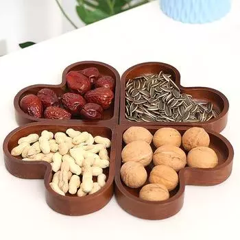 1PC Candy Dishes Sushi Jewelry Tray Home Decor Serving Tray Key Tray Wooden Pallets DIY Candle Container 17*15*3cm