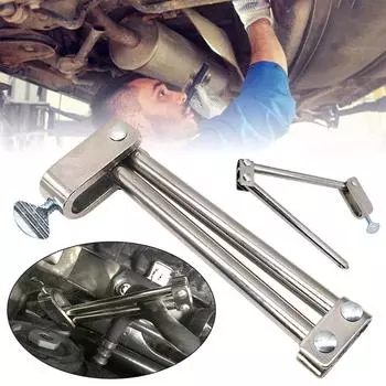 1Pc Car Bar Type Hose Clamp Tool Brake Fuel Radiator Heater Pipes Tool Plated Stainless Steel Automotive Repair Tools серебряный
