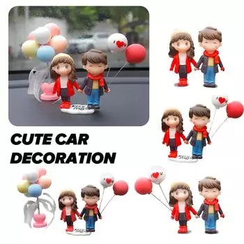 1pc Car Cute Car Decoration Instrument Table Decoration Office Decoration Winter Cartoon Decoration Home Couple Wholesale N0R7