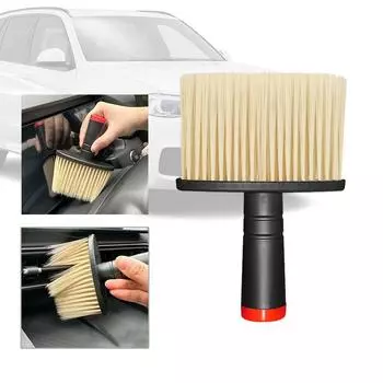 1Pc Car Detail Cleaning Tools Dust Remover Brush Car Air Conditioner Outlet Dust Removal Soft Bristles Brush Car Accessories жёлтый