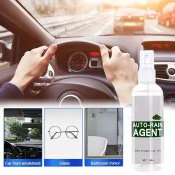 1Pc Car Glass Film Coating Agent Rainproof Anti-fog Spray Universal Car Windshield Window Glass Coating Anti-fog Rainproof Agent