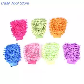1PC Car Home Cleaning Window Washing Tool Auto Care Tool Car Drying Wash Glove Ultrafine Fiber Chenille Microfiber