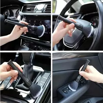 1pc Car Interior Detailing Brush Soft Bristle Cleaning Brush Dusting Brush Car Interior Cleaning Tool Auto Detail Brush Car