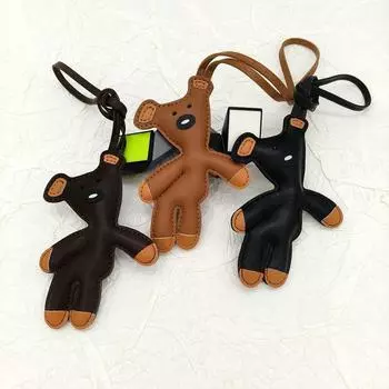 1PC Car Keychain Charm Niche Bear Bag Charm Decoration Backpack Charm Cartoon Pendant Cute Multicoloured