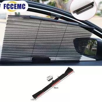 1PC Car Side Folding Sunshade Retractable Front Rear Window Sunshades Mesh Summer UV Protect Curtain Foldable Auto Accessores чёрный