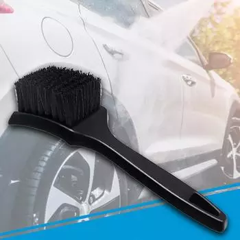 1pc Car Tire Wheel Rim Cleaning Brush Detailing Brushes Wash Towel Kit Universal Wheel Tire Cleaning Accessories чёрный