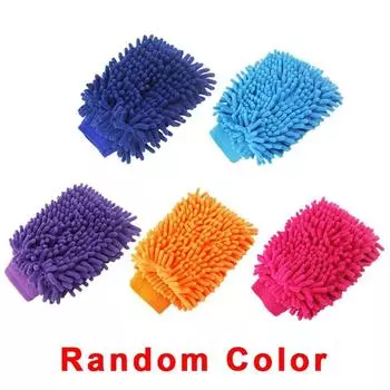1Pc Car Wash Gloves Washing Wiper Car Cleaning Towel Auto Dust Washer Mitt Car Washing Cleaning Anti Scratch Glove Random Color