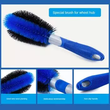 1pc Car Wheel Hub Brush Universal Multifunctional Long Handle Wash Cleaning Detail Tire Wheel Rim Brush Car Cleaning Tool