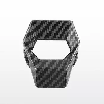 1PC Carbon Fiber Style Car Engine Start Stop Push Button Switch Cover Interior Sticker