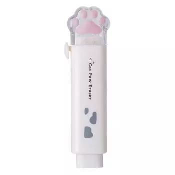 1Pc Cartoon cat scratch eraser push-pull pen eraser clean without leaving marks erase student eraser
