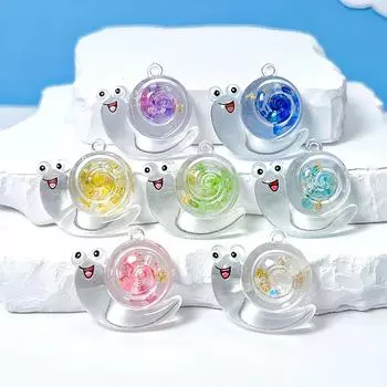 1 шт. мультяшная светящаяся улитка микропейзаж светящаяся миниатюрная статуэтка улитки в горшке мини-сад фей кукольный домик украшение фиолетовый