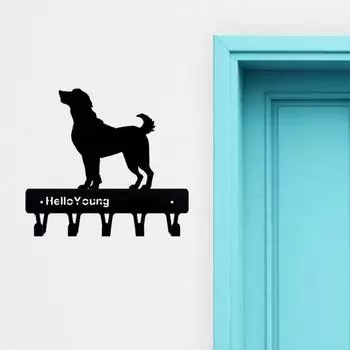 1pc Charming Wall Mounted Key Hook – Large Dog Accessories Clothes Hook with Wall Mount. чёрный