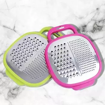 1pc Cheese Food Vegetable Carrot Grater Slicer Shredder with Container Kitchen Tool