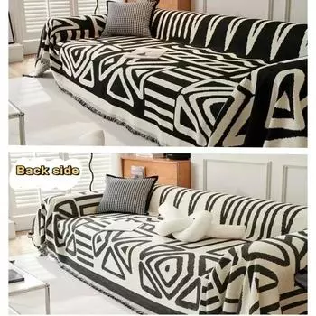 1 шт. Чехол для дивана из шенилла с двумя сторонами, нескользящий, одеяло для дивана Bohemia, универсальный чехол для дивана на все времена, чехол для пикника, гостиная S