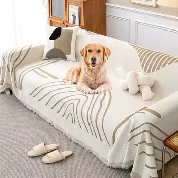 1 шт. Чехол на диван из шенилла Четыре сезона Универсальный Накидка на диван Плед Полотенце Офисный сон Бахрома Плед Пикник Путешествия Ковры Чехлы 180x130