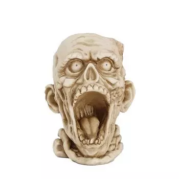 1PC Череп Плантатор Ручной Работы Готический Цветочный Горшок Хэллоуин Декор Стол Орнамент Ужас Череп